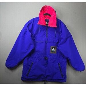 Powderhorn Mountaineering Anorak Jacket Center Pouch Pocket Size M USA 1\4 Zip